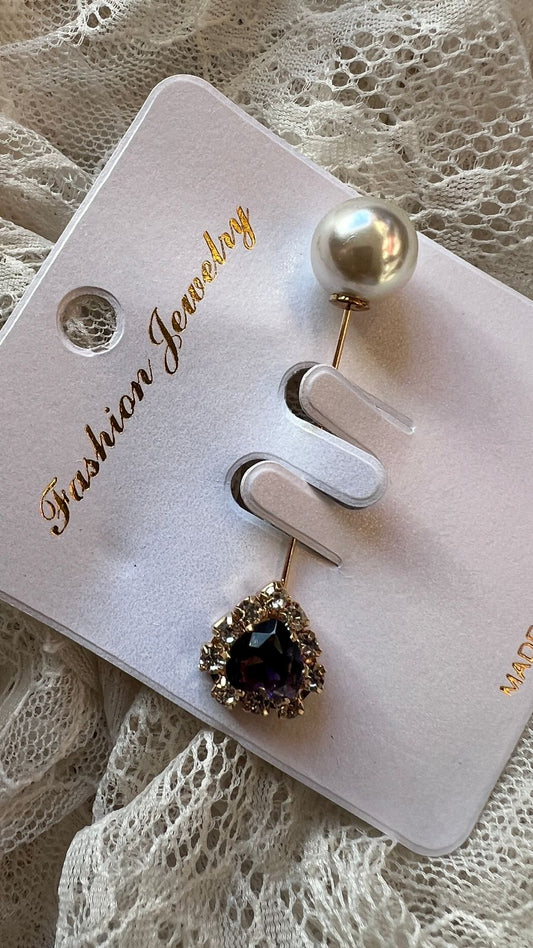 دبوس قلب بلؤلؤة