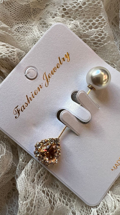 دبوس قلب بلؤلؤة