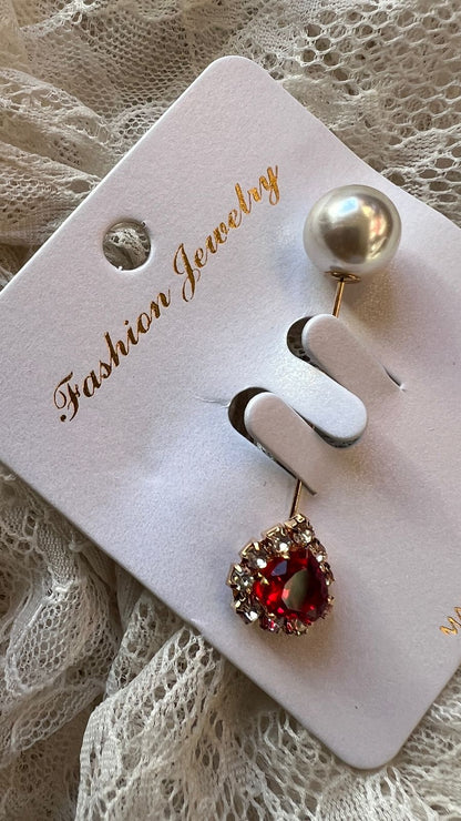 دبوس قلب بلؤلؤة