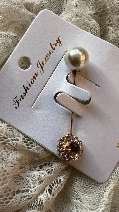 Pearled Circle Brooch