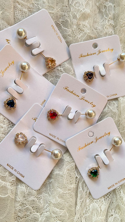 دبوس قلب بلؤلؤة